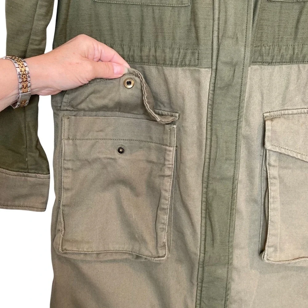Gap Olive Green 3/4 Length Utility/Military Jacket - Picture 10 of 14